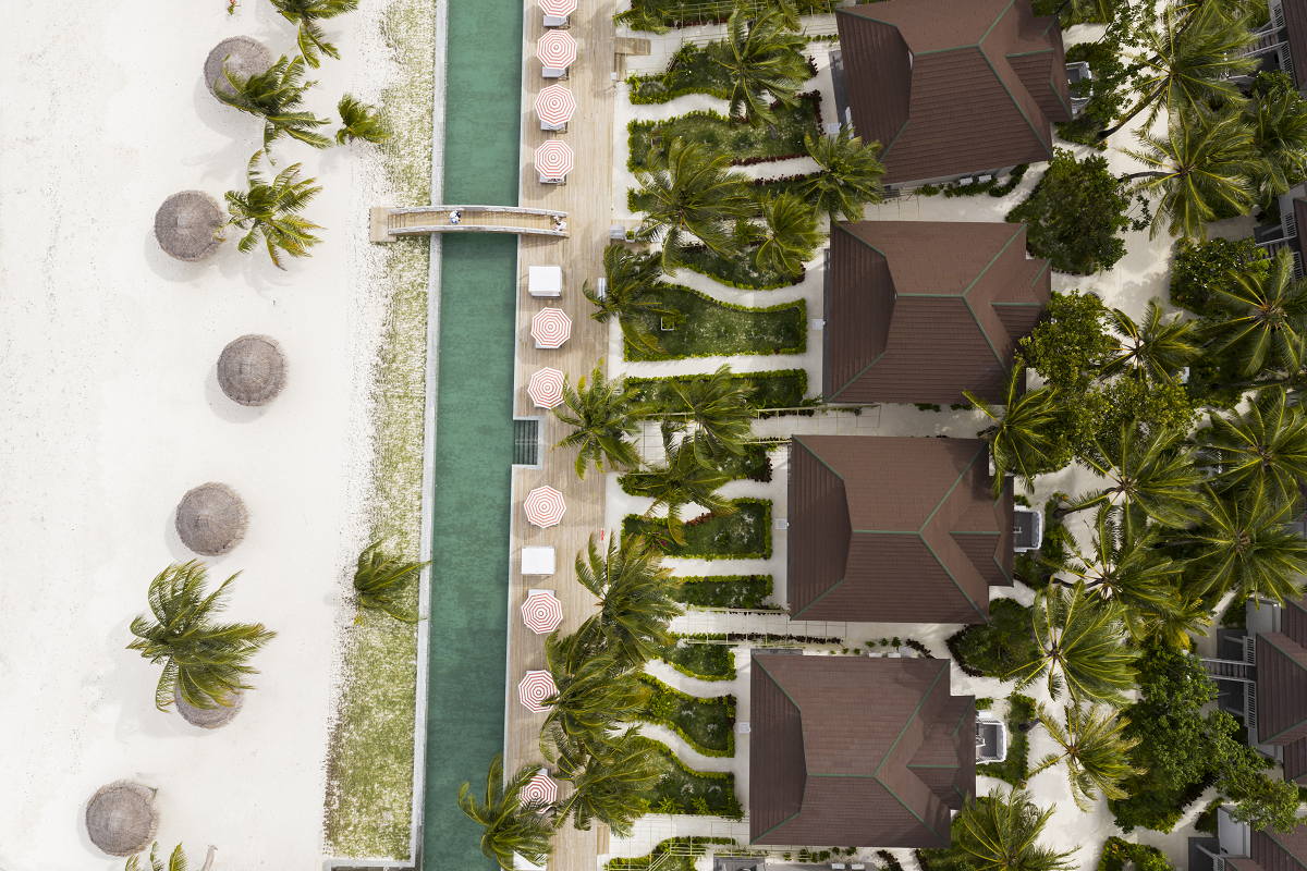 aerial view Sun Siyam Olhuveli