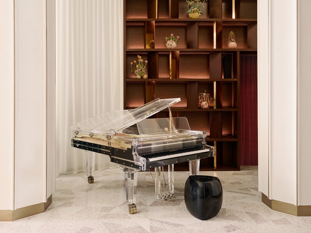 grand piano in lobby