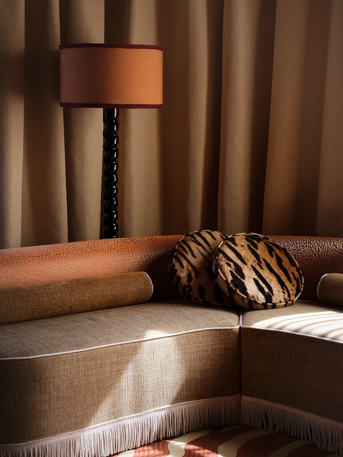 couch and lampshade detail - Villa Augusta