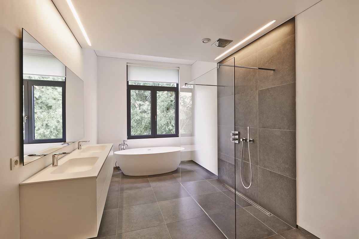 bathroom prepeared using KERDI from Schlüter-Systems - a complete waterproofing system