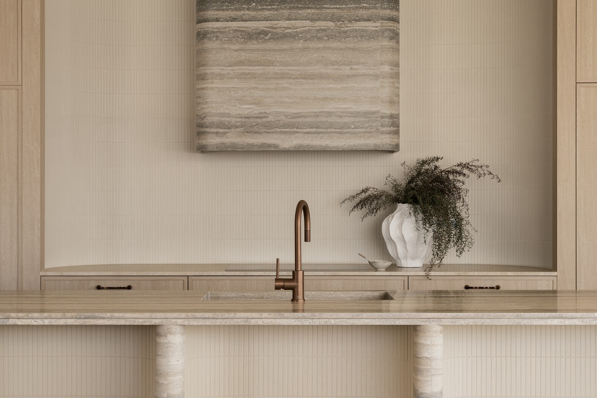 marble sink in Rocabella with taps and fittings from Antique Collection by ABI Interiors