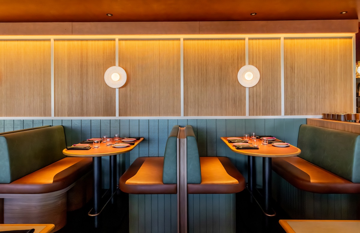 banquettes and tables in Salted Egg Darwin