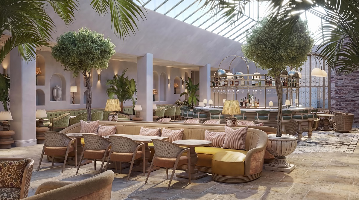 seating and plants in The-Orangery - Fairmont Cheshire, The Mere 