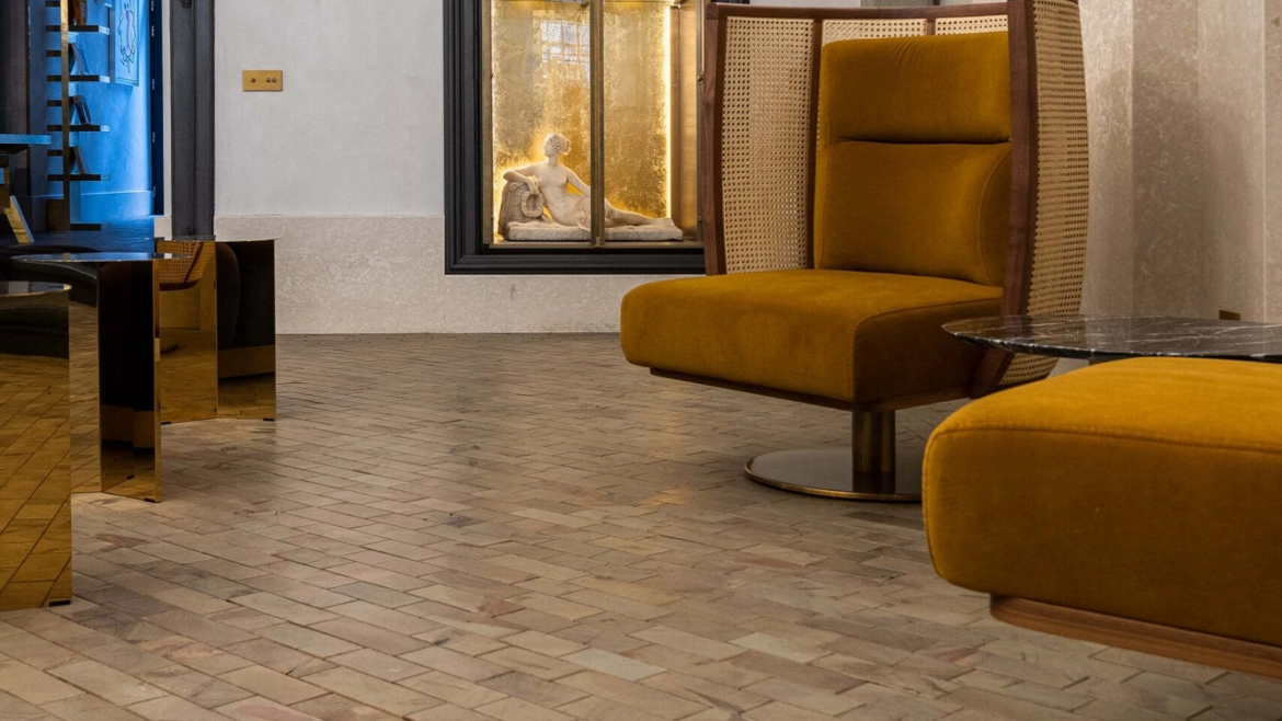 Solid-larch-end-grain-3-1-scaled wood flooring from the Solid Wood Flooring Company