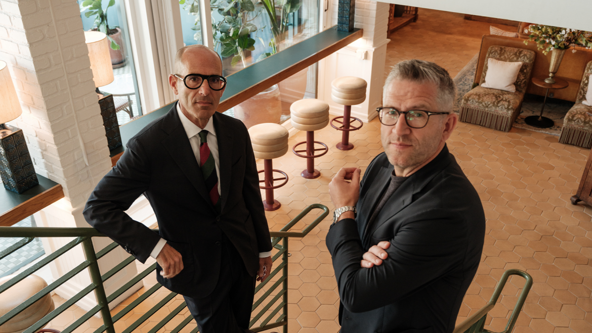 Avi Brosh, Founder of Palisociety and Stijn Oyen, Managing Director of Design Hotels