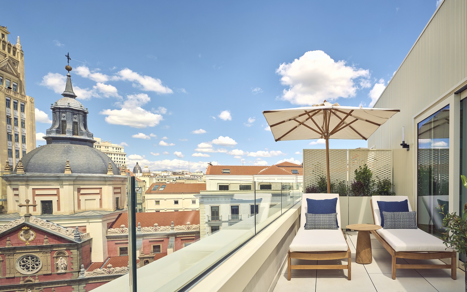 Nobu Hotel Madrid balcony with city view