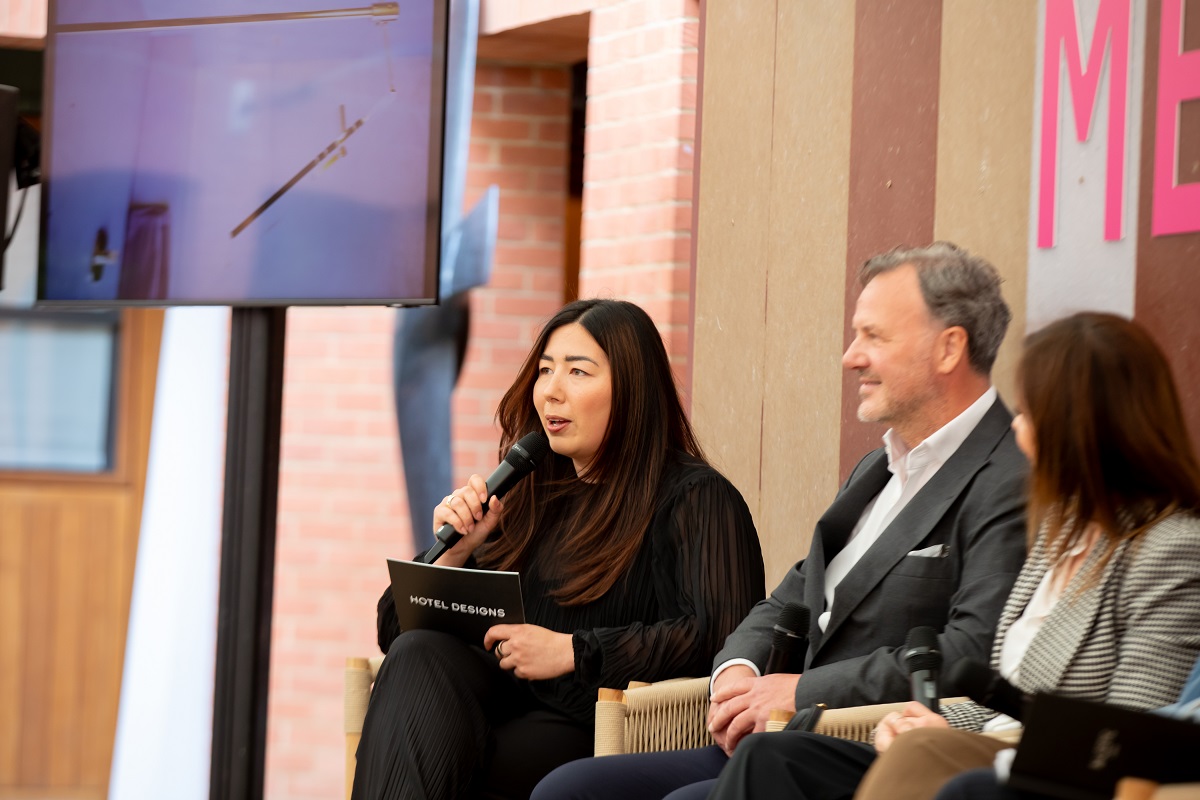 jess miles moderating majestic london panel discussion at cdw
