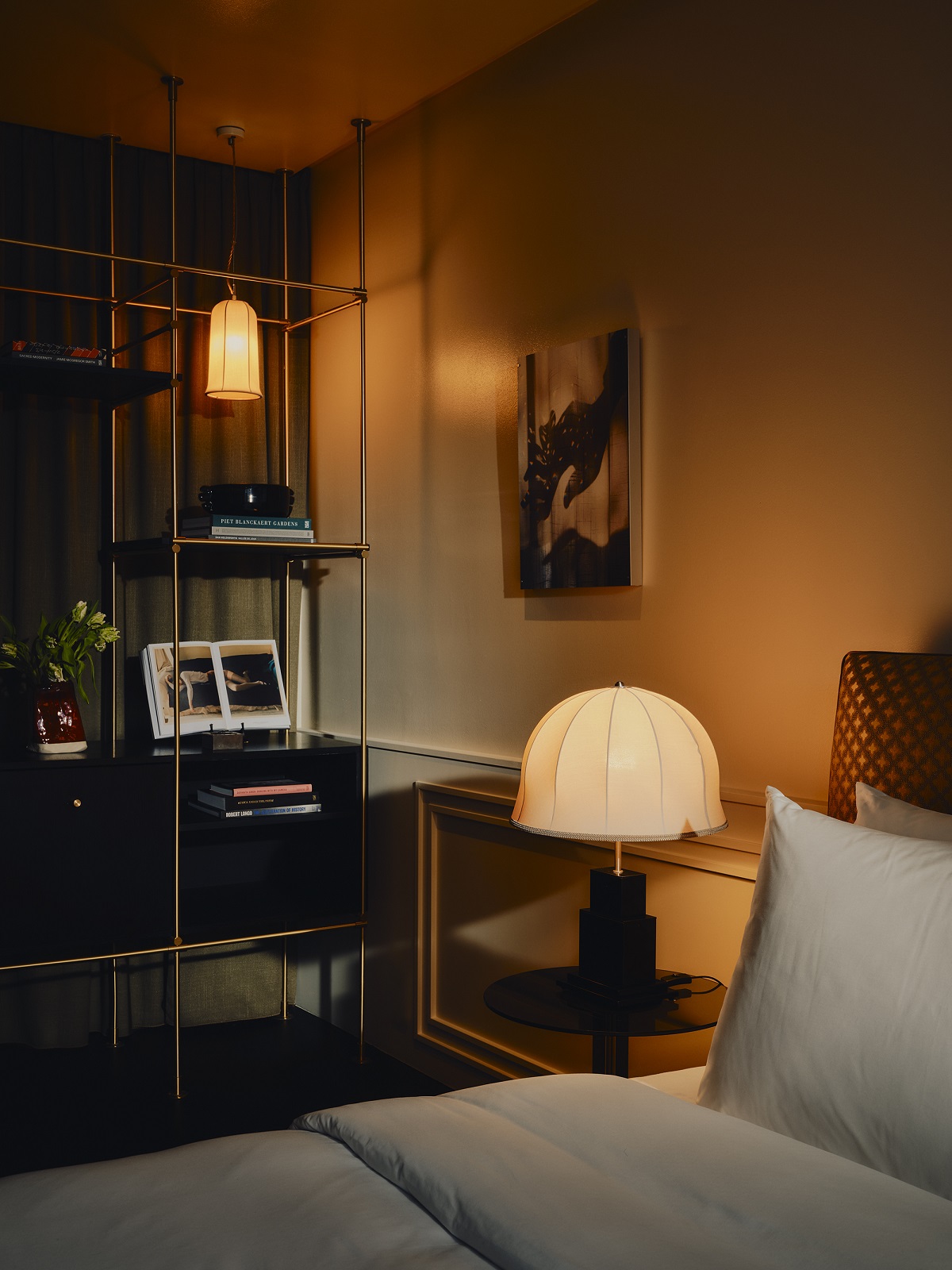 low lighting in guestroom suite in The Dean Munich