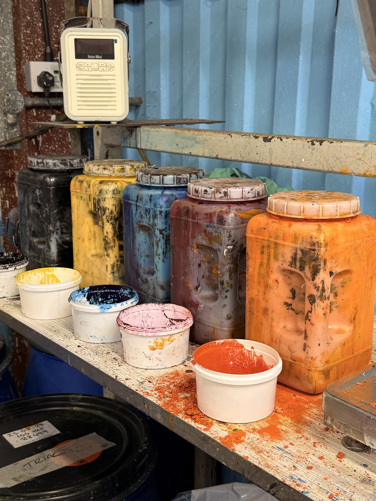 paint colours for muraspec wallcoverings in the factory