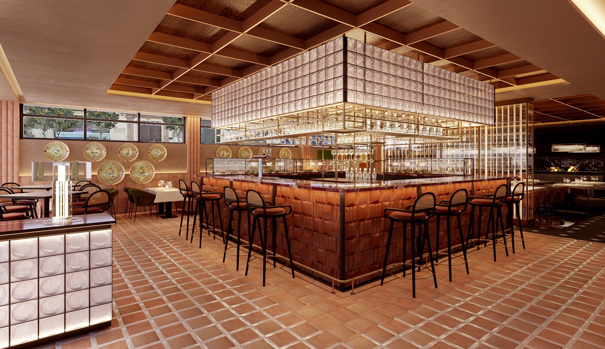 central bar in Restaurante Casa Mayo