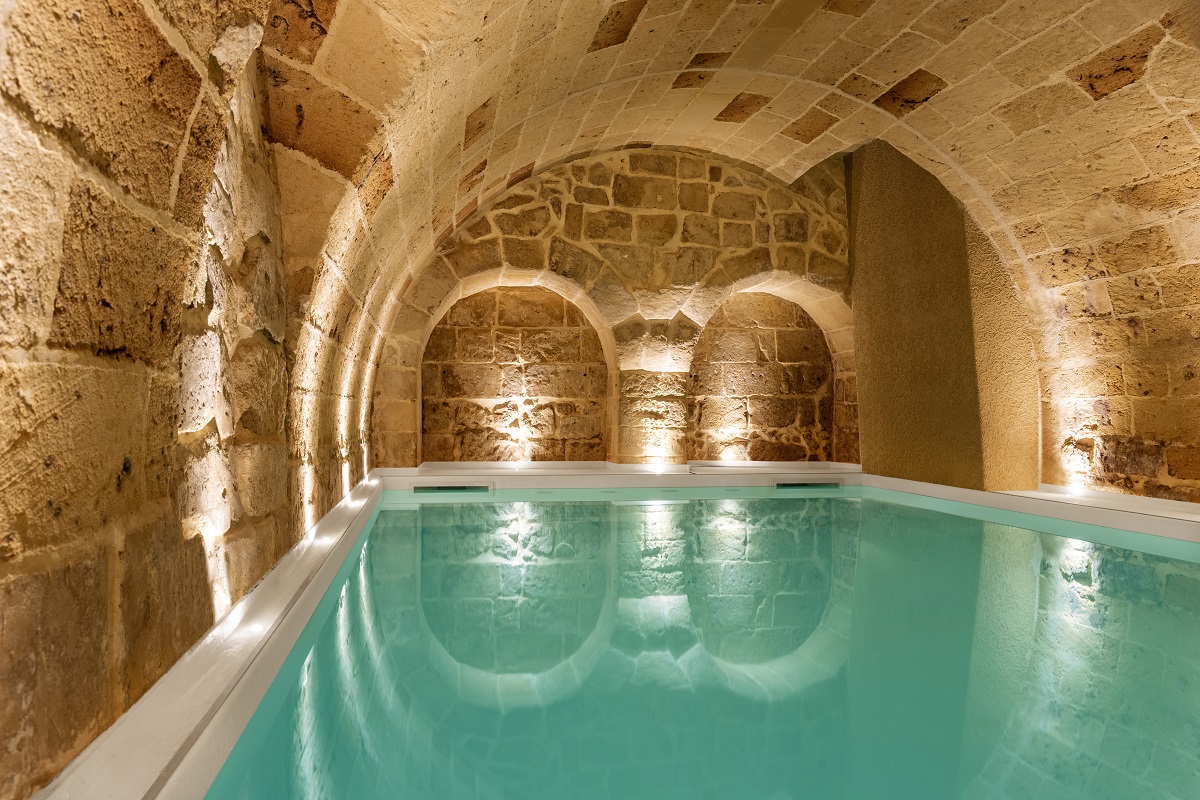 undweground spa of Tivoli Palazzo 1880 Lecce Hotel