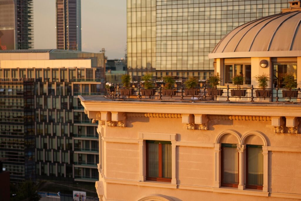 View of Club 10 terrace from afar