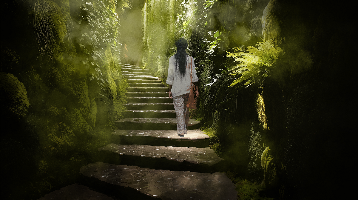 green biophilic part of the Ascension wellness design