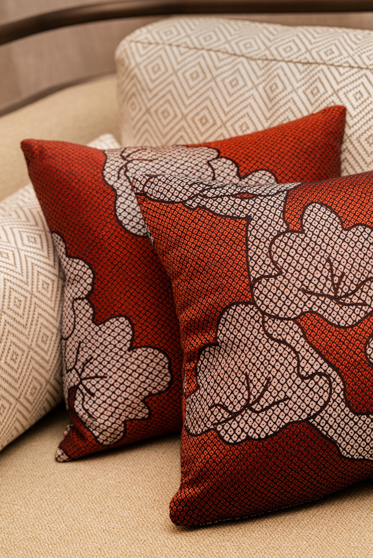 chair and fabric detail in the hotel