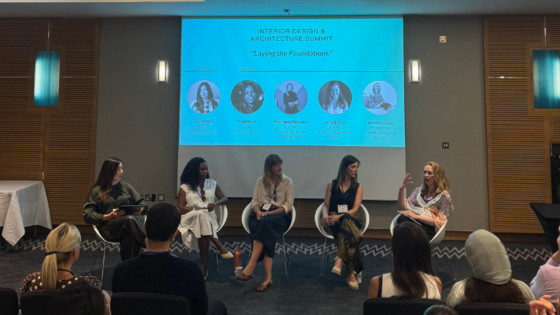 Jess Milesmoderating panel discussion at IDAS