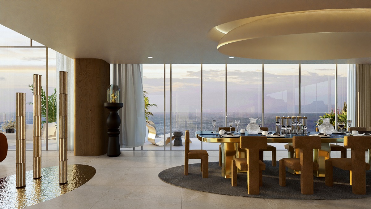 Penthouse Dining with 360 degree skyline view0
