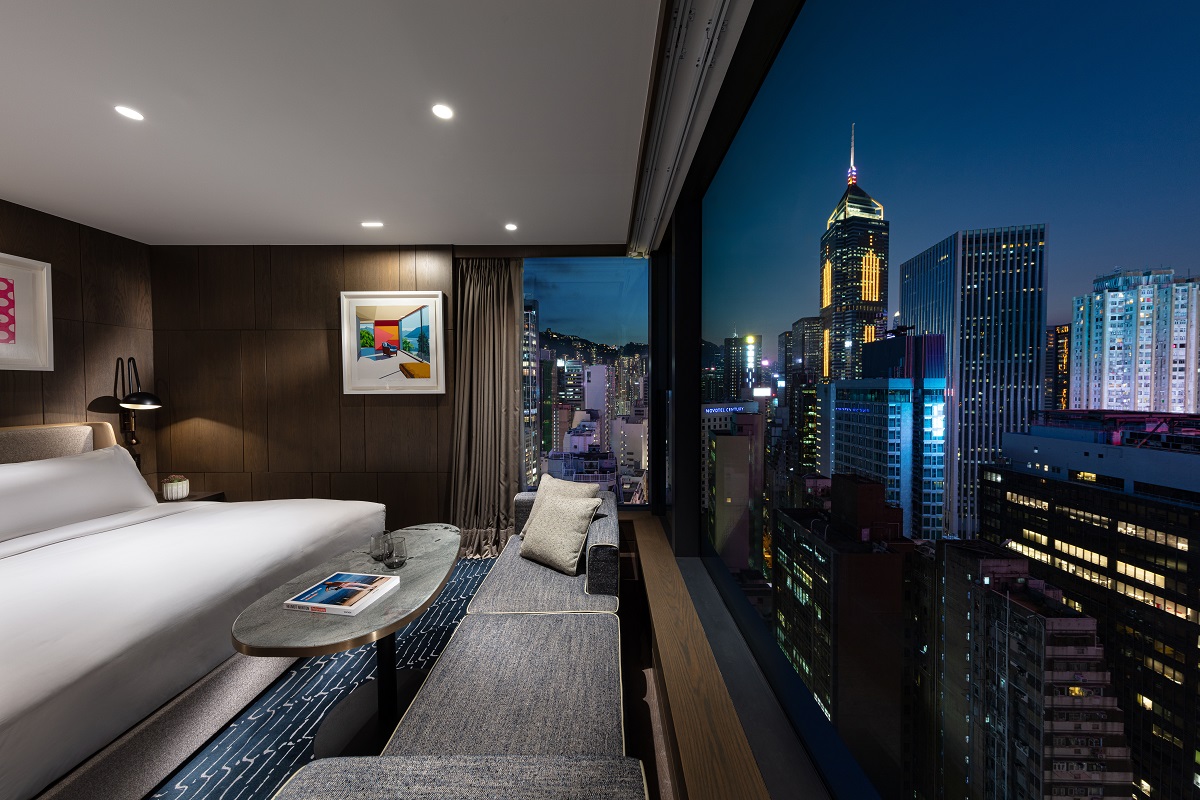 Premium Corner Room - with city skyline view in The Hari Hong Kong
