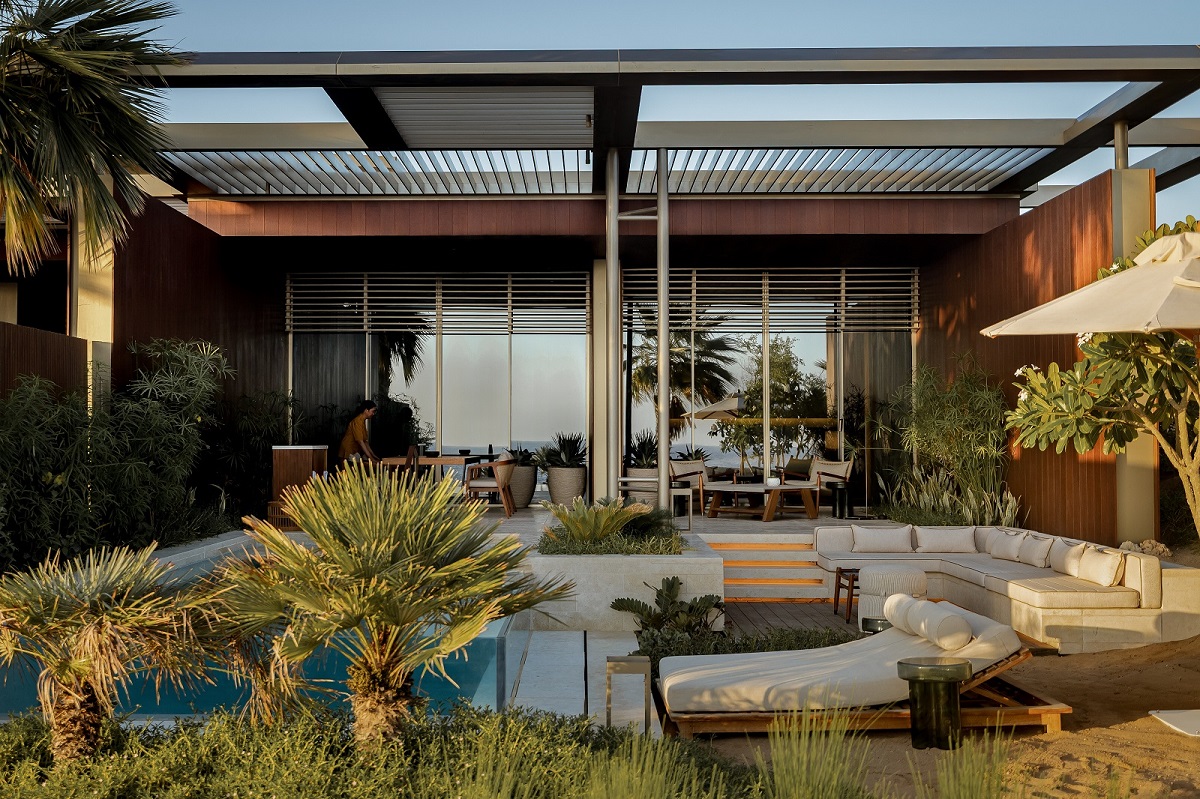 Private terrace and pool in Rosewood AMAALA