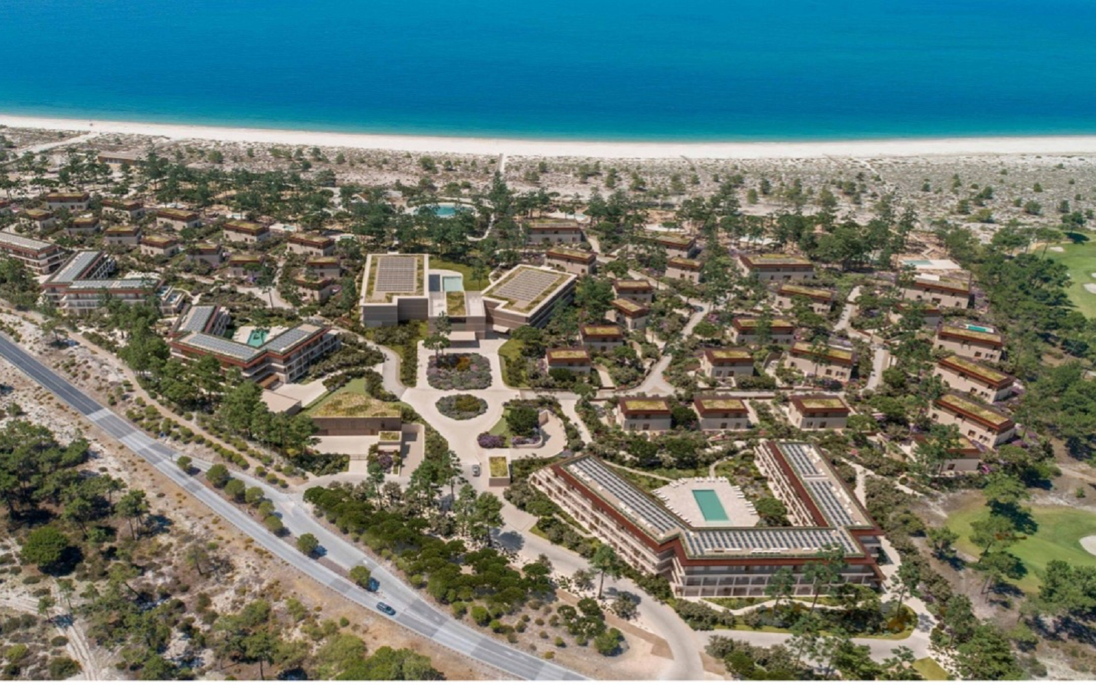 aerial view comporta beach - PArk Hyatt Comporta