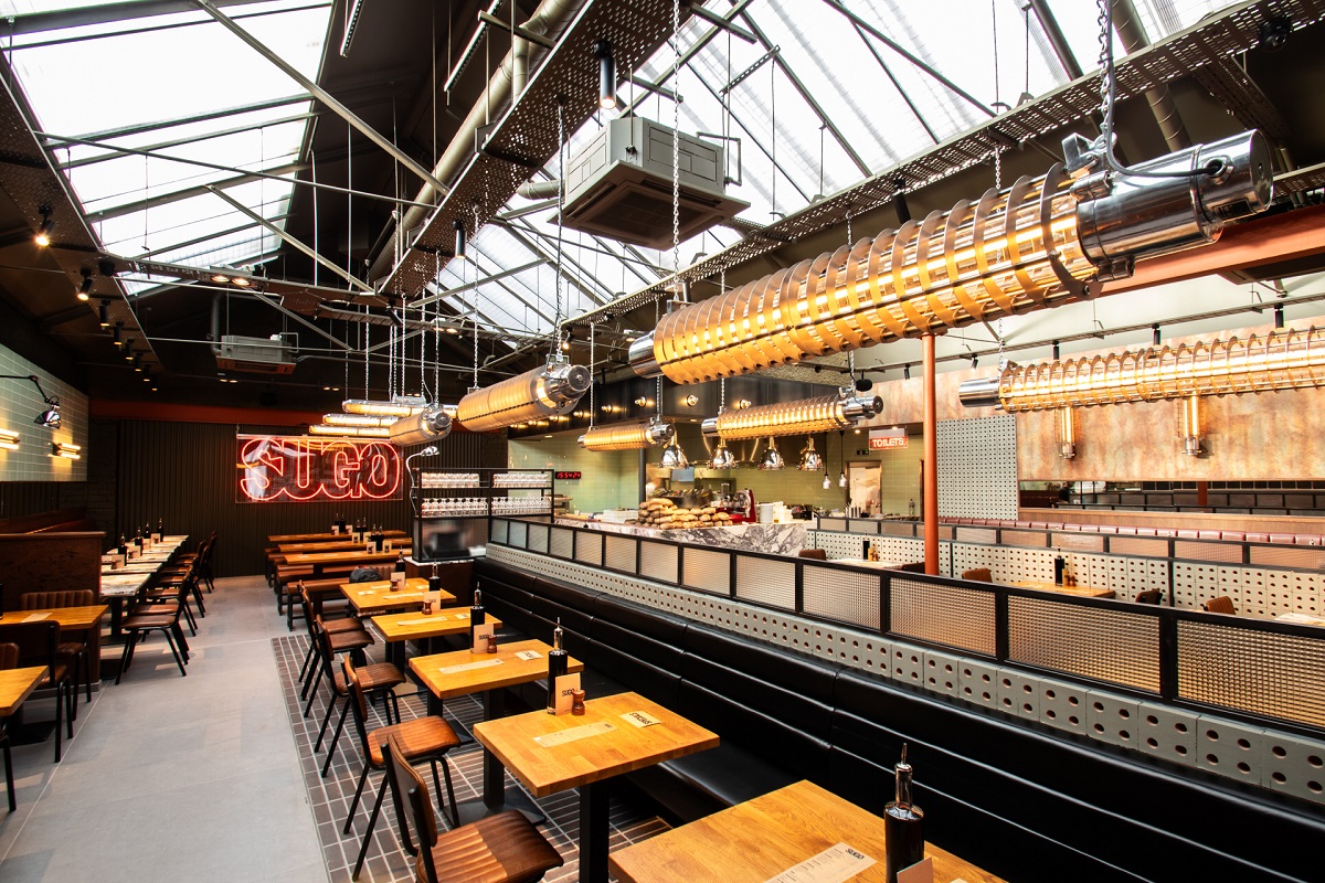 resturant with -vintage-industrial-lighting from Loomlight-SUGO