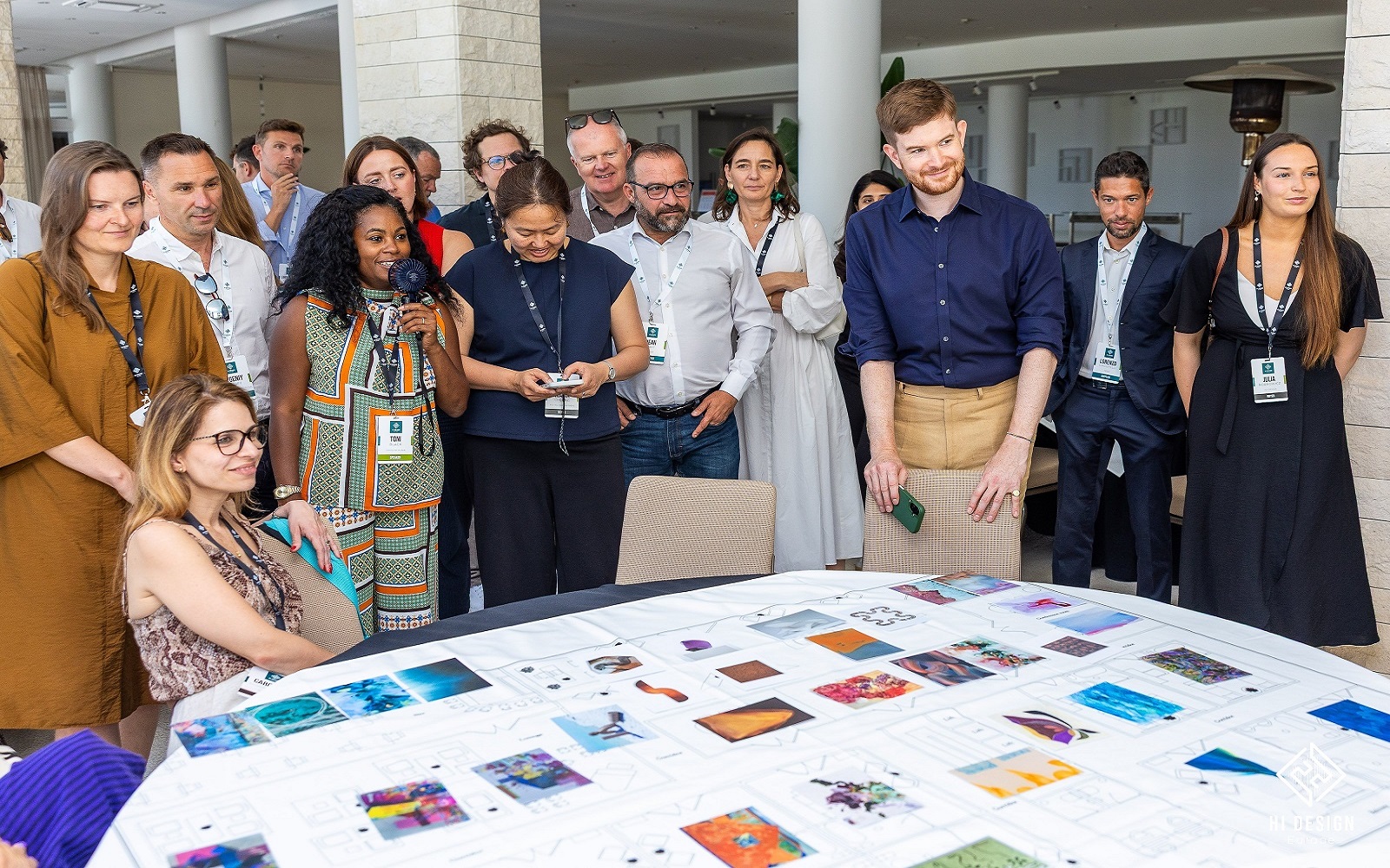 designers in art design and curation workshop with Artiq