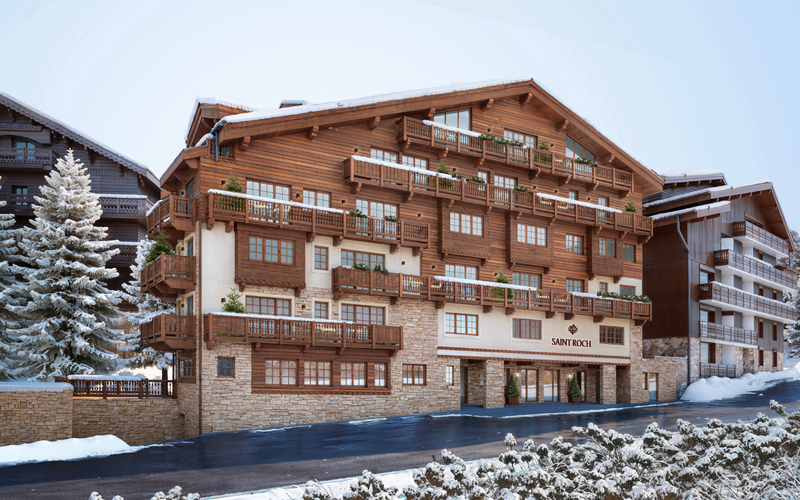Exterior view of , Saint Roch, Maisons Pariente’s new alpine address