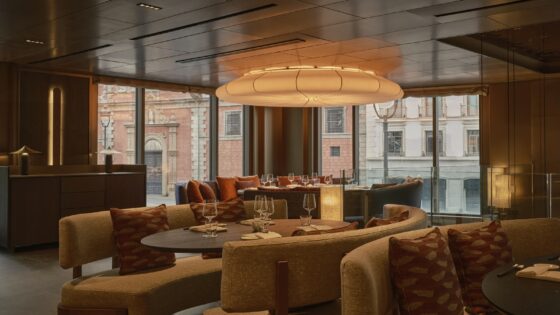 Nobu Madrid restaurant with views over the city