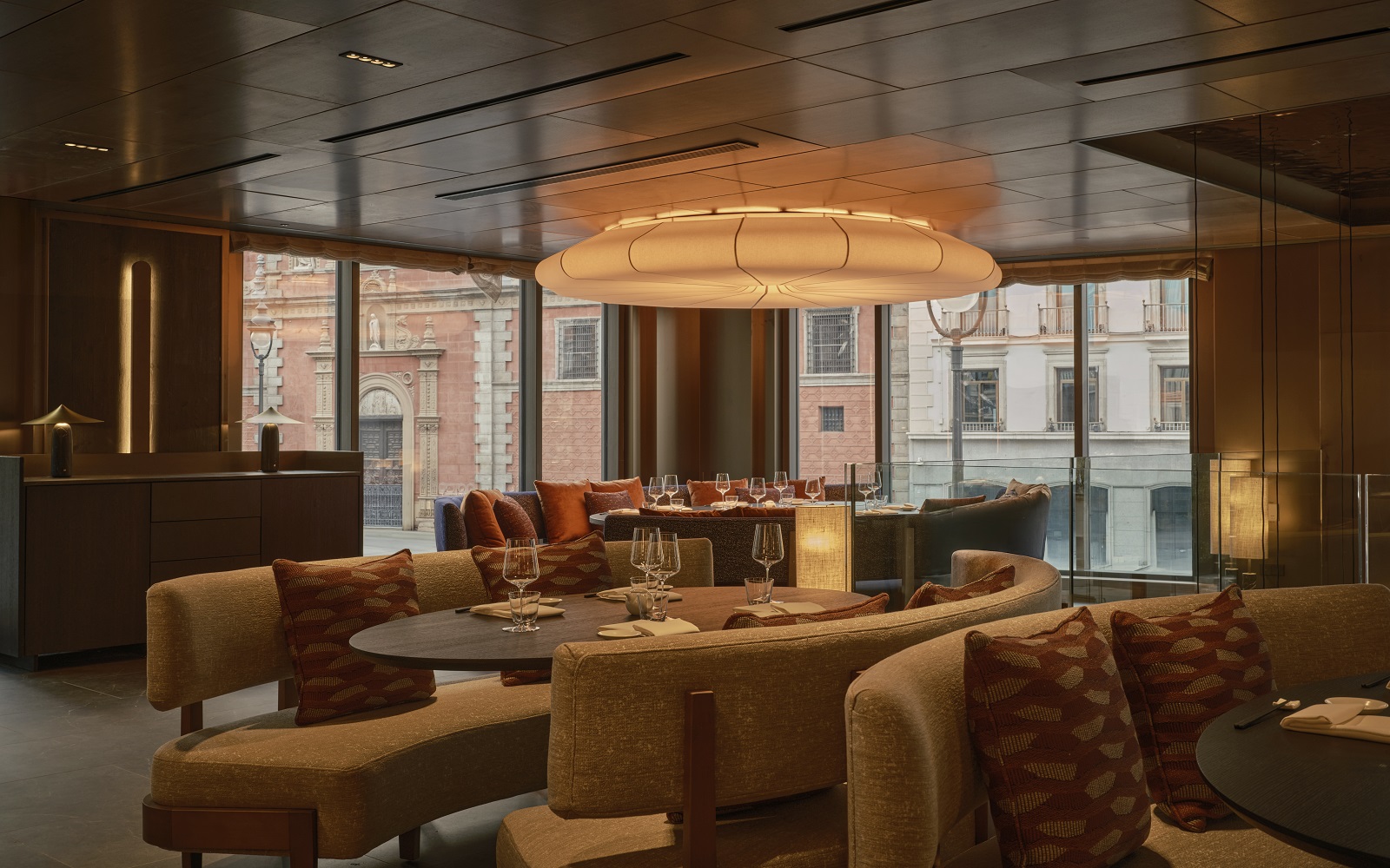 Nobu Madrid restaurant with views over the city