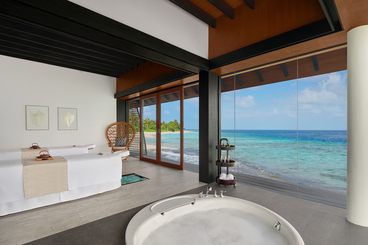 overwater spa in The Westin Maldives Miriandhoo Resort - Heavenly Spa Couple Treatment Room