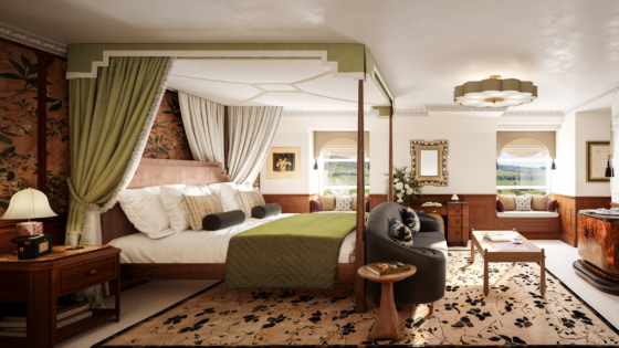 render of new tower residence bedroom at gleneagles