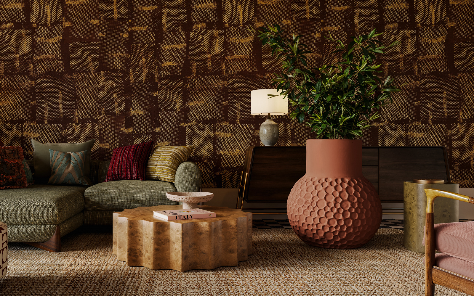 large terracotta stellar pot by Indigenus