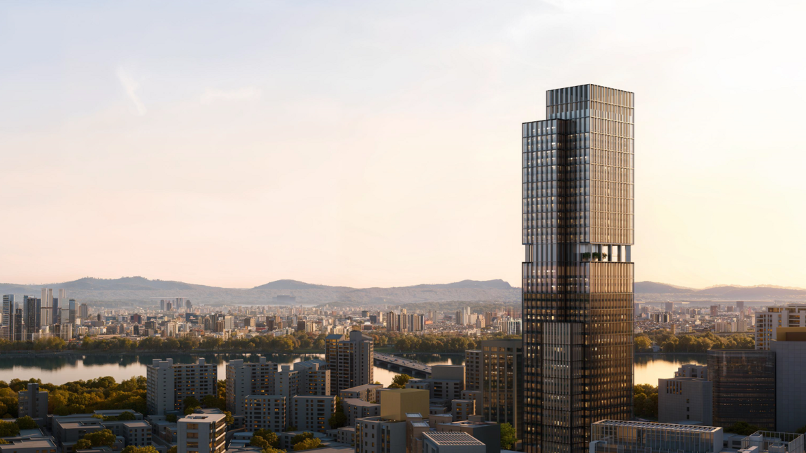 Seoul skyline featuring Aman Seoul