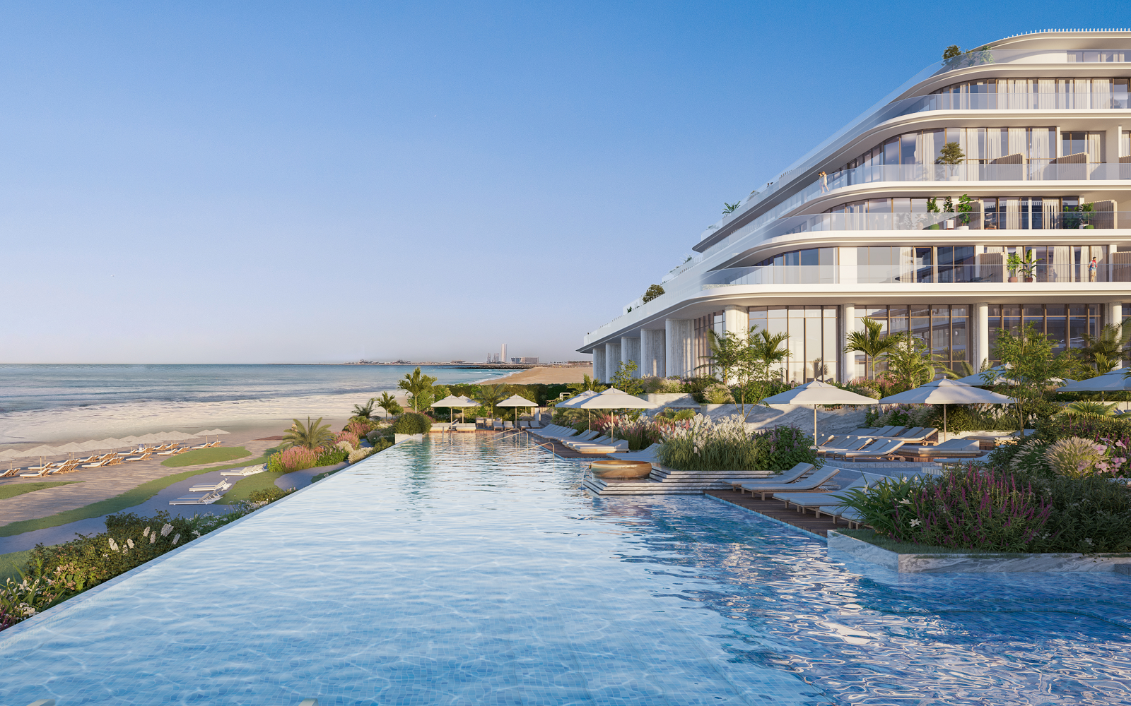 Gran Melia Dubai - pool and beach