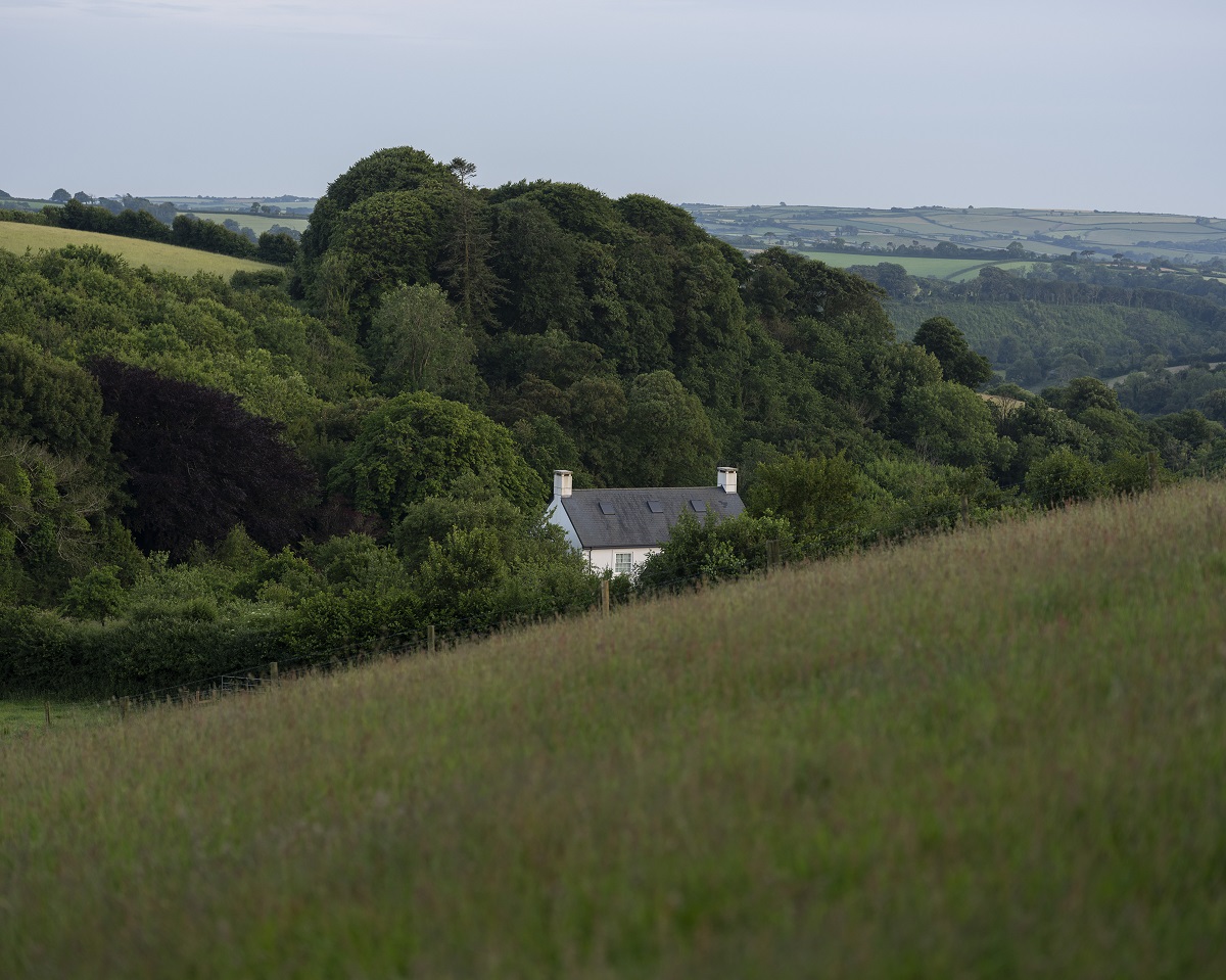 farm house and fields in Devon