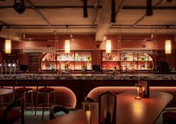 bar in Lucy Wong Soho London designed by KAI interiors