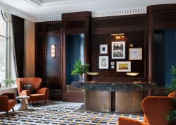 lobby design of JW Marriott Essex House by Stonehill Taylor