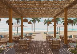 Paradisus by Meliá render of Paradisus Bali KANNA Beach Restaurant indoor outdoor space