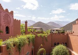 View of High Atlas Mountains from Kasbah Tamadot