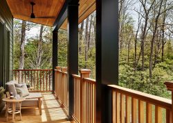 wooden verandah at Troutbeck Cottages