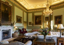 period drawing room at Swinton Park Hotel