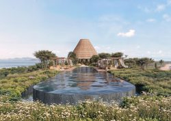 swimming pool surrounded by natural foliage at Six Senses Xala
