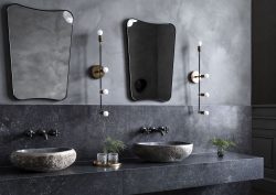 Moody bathroom inside Villa Copenhagen