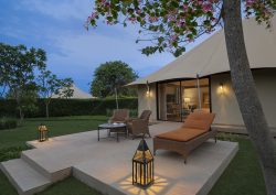 tented luxury room at The Oberoi, Bandhavgarh