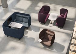 cubicle seating design Plenum for Fritz Hansen