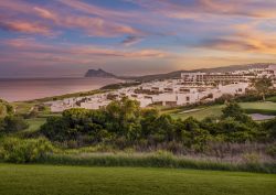 Fairmont La Hacienda Hotel golf course and view to Gibraltar, L