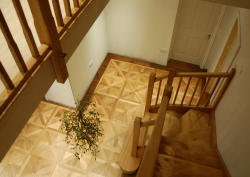 Parquet pattern floorng from the Solid Wood Flooring Company