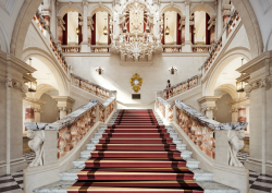 The marble staircase and entranceway in the OWO
