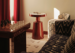 Chess table, coffee table and settee at The Shepherd Mayfair