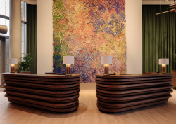 Atlas Concorde surfaces in hilton lobby