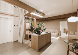 Room at MODE Eco Hotel, with flooring by Luxury Carpet Studio